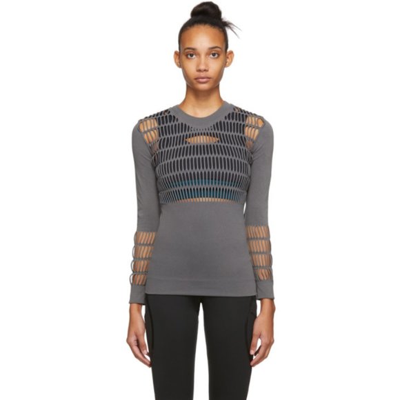 Stella McCartney x Adidas - Warp Knit Top Grey - Picture 4 of 6
